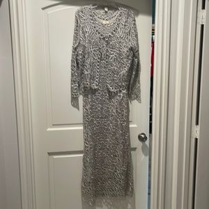 Evening dress and jacket